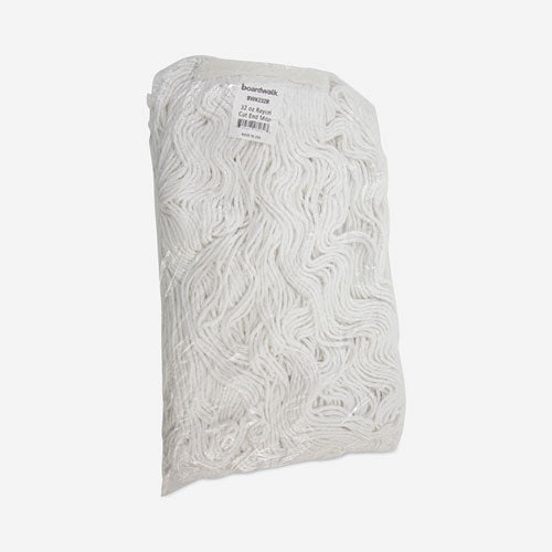 Mop Head, Premium Standard Head, Rayon Fiber, 32oz, White, 12/carton.