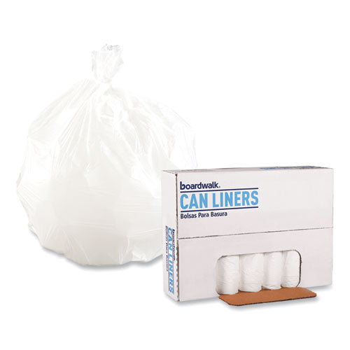 Low-density Waste Can Liners, 16 Gal, 0.4 Mil, 24" X 32",White, Perforated Roll, 25 Bags/roll, 20 Rolls/carton