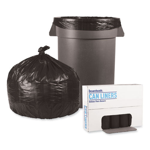 Low-density Waste Can Liners, 33 Gal, 0.5 Mil, 33" X 39", Black, Perforated Roll, 25 Bags/roll, 8 Rolls/carto.n