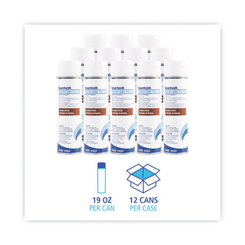 Furniture Polish, Lemon, 19 Oz Aerosol Spray, 12/carton.