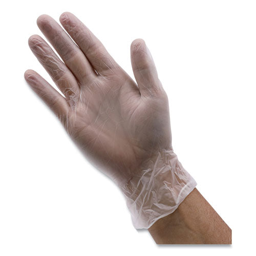 General Purpose Vinyl Gloves, Powder/latex-free, 2.6 Mil, Medium, Clear, 100/box.