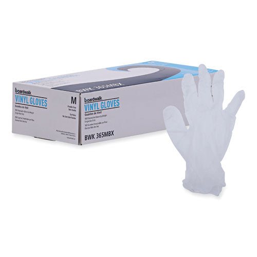 General Purpose Vinyl Gloves, Powder/latex-free, 2.6 Mil, Medium, Clear, 100/box.