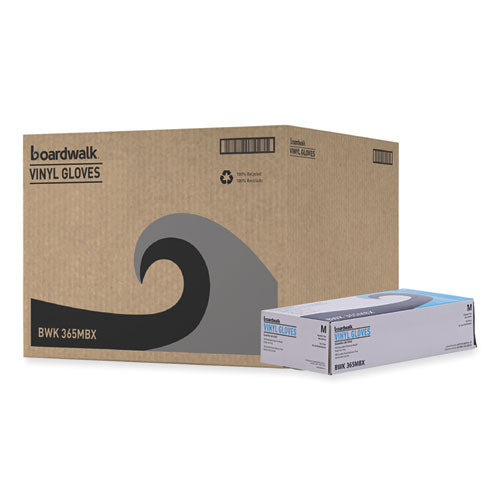 General Purpose Vinyl Gloves, Powder/latex-free, 2.6 Mil, Medium, Clear, 100/box.