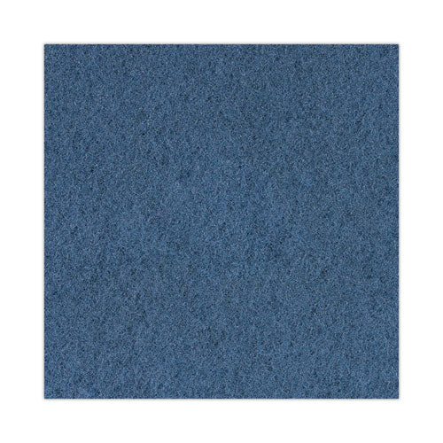 Scrubbing Floor Pads, 17" Diameter, Blue, 5/carton.