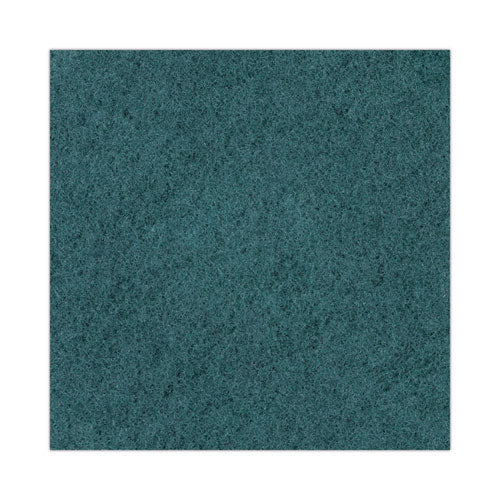 Heavy-duty Scrubbing Floor Pads, 19" Diameter, Green, 5/carton.