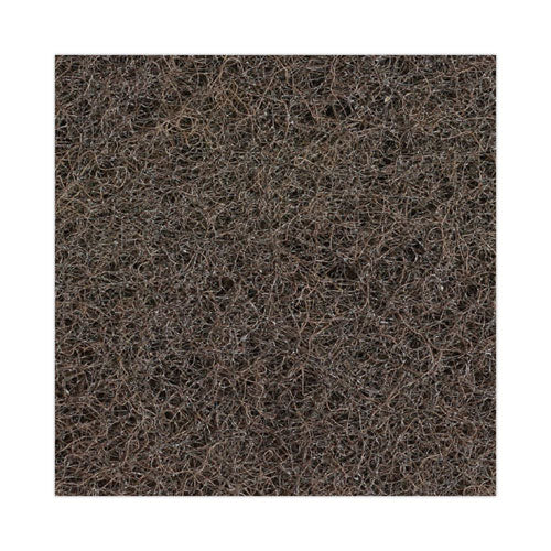 Heavy-duty Scour Pad, 4.63 X 10, Brown, 20/carton.