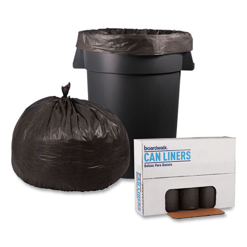 Low-density Waste Can Liners, 45 Gal, 0.95 Mil, 40" X 46", Gray, Perforated Roll, 25 Bags/roll, 4 Rolls/carton.