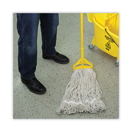 Pro Loop Web/tailband Wet Mop Head, Cotton, 24oz, White, 12/carton.