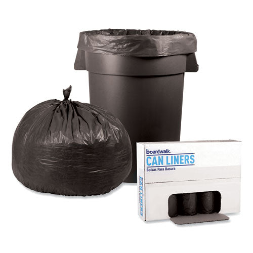 Low-density Waste Can Liners, 56 Gal, 1.1 Mil, 43" X 47", Gray, Perforated Roll,20 Bags/roll, 5 Rolls/carton