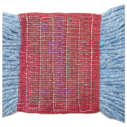 Super Loop Wet Mop Head, Cotton/synthetic Fiber, 5" Headband, Large Size, Blue.