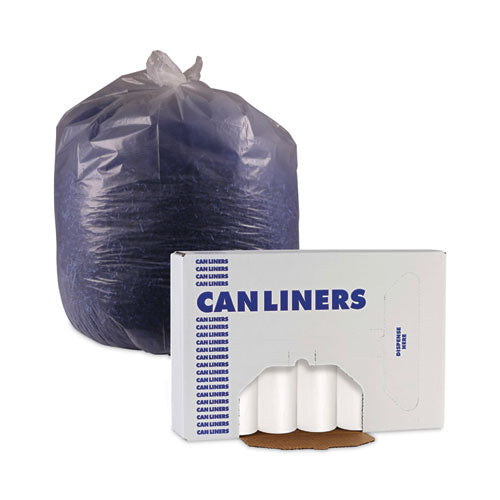 Low-density Waste Can Liners, 30 Gal, 0.5 Mil,30" X 36", White, Perforated Roll, 10 Bags/roll, 20 Rolls/carton