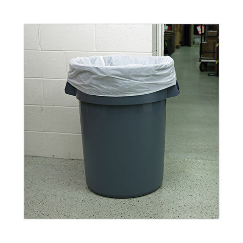 Low-density Waste Can Liners,55 Gal, 0.5 Mil, 38" X 58", White, Perforated Roll, 10 Bags/roll, 10 Rolls/carton
