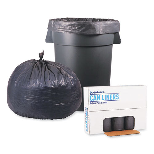 Low-density Waste Can Liners, 60 Gal, 0.95 Mil, 38" X 58", Gray, Perforated Roll, 25 Bags/roll, 4 Rolls/carton.