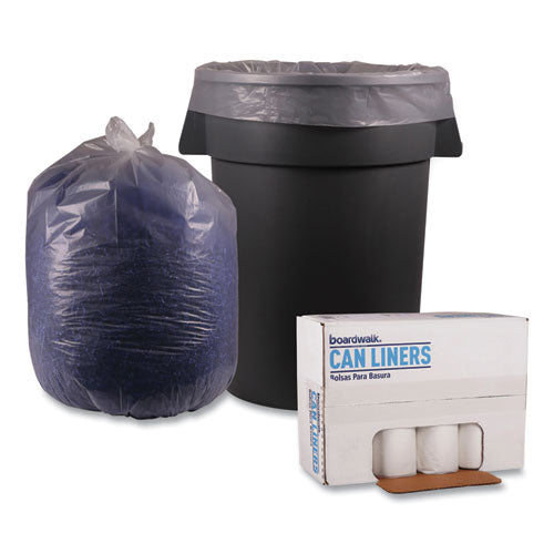 Recycled Low-density Polyethylene Can Liners, 60 Gal, 1.4 Mil, 38" X 58", Clear, Perforated, 10 Bags/roll, 10 Rolls/carton.