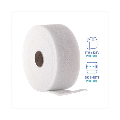 Trapeze Disposable Dusting Sheets, 5" X 125 Ft, White, 250 Sheets/roll, 2 Rolls/carton.