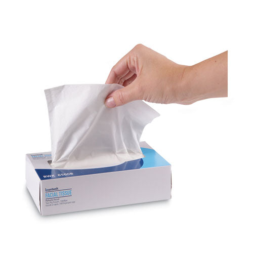 Office Packs Facial Tissue, 2-ply, White, Flat Box, 100 Sheets/box, 30 Boxes/carton.