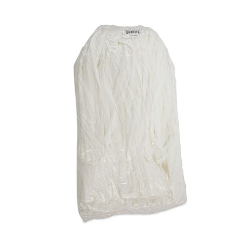 Mop Head, Looped, Enviro Clean With Tailband, Medium, White, 12/carton.