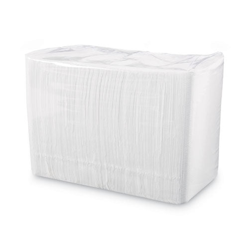 1/4-fold Lunch Napkins, 1-ply, 11.8" X 11.2", White, 6,000/carton.
