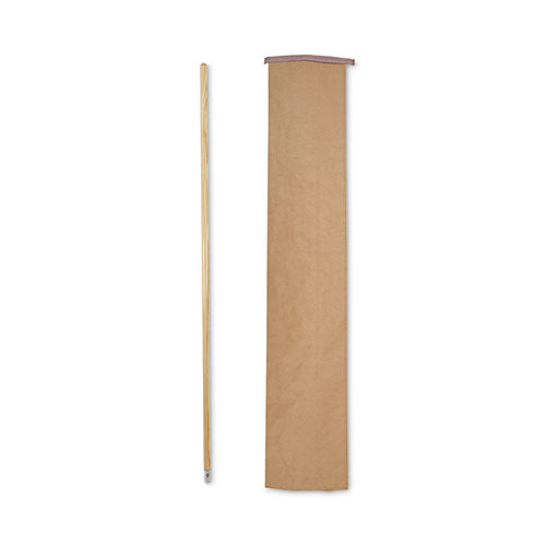 Lie-flat Screw-in Mop Handle, Lacquered Wood, 1.13" Dia X 60", Natural.
