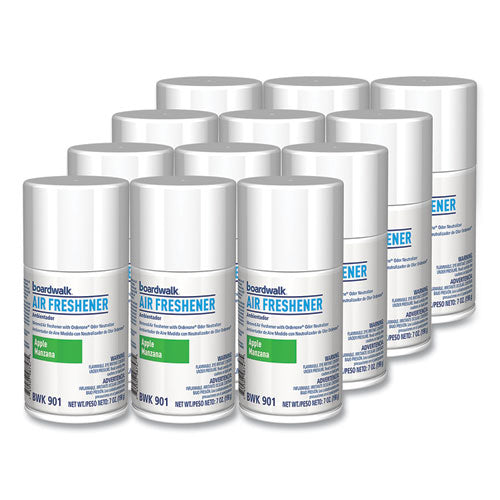 Metered Air Freshener Refill, Apple Harvest, 7 Oz Aerosol Spray, 12/carton.