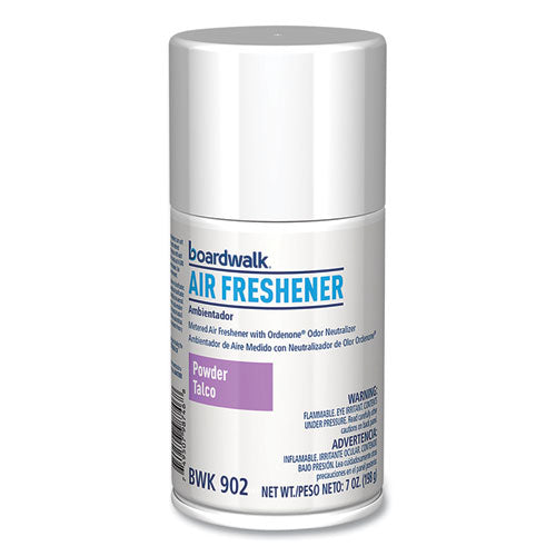 Metered Air Freshener Refill, Powder Mist, 7 Oz Aerosol Spray, 12/carton.