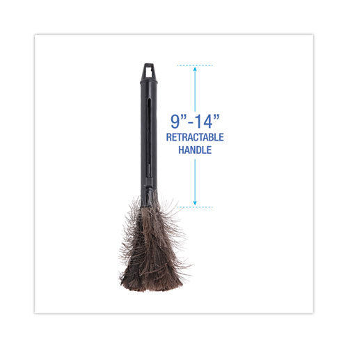 Retractable Feather Duster, 9" To 14" Handle.
