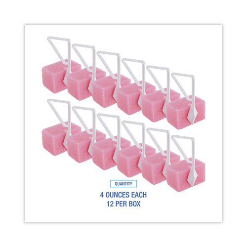 Toilet Bowl Para Deodorizer Block, Cherry Scent, 4 Oz, Pink, 12/box.