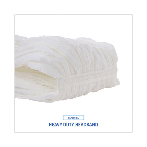 Nonwoven Cut End Edge Mop, Rayon/polyester, #20, White, 12/carton.