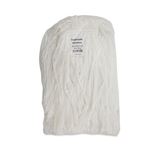 Nonwoven Cut End Edge Mop, Rayon/polyester, #24, White, 12/carton.