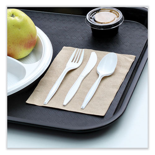 Mediumweight Wrapped Polypropylene Cutlery, Fork, White, 1000/carton.