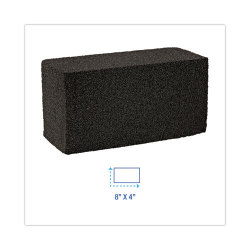 Grill Brick, 8 X 4, Black, 12/carton.