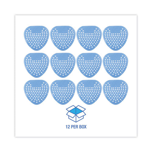 Gem Urinal Screens, Cotton Blossom Scent, Blue, 12/box.