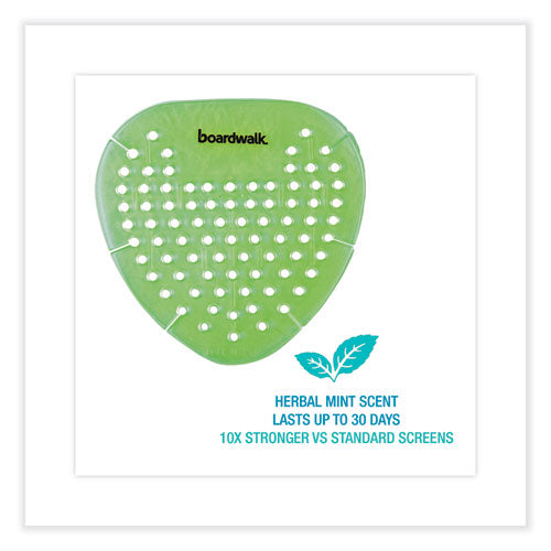 Gem Urinal Screens, Herbal Mint Scent, Green, 12/box.