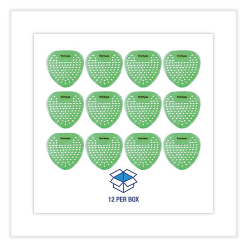 Gem Urinal Screens, Herbal Mint Scent, Green, 12/box.