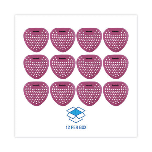 Gem Urinal Screens, Spiced Apple Scent, Red, 12/box.