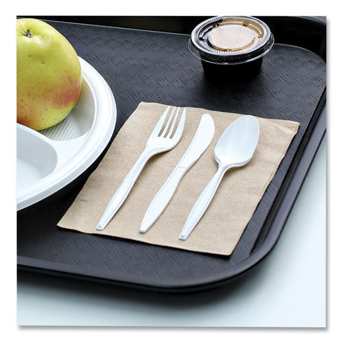 Mediumweight Wrapped Polypropylene Cutlery, Knives, White, 1,000/carton.