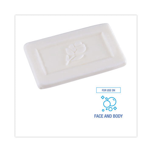 Face And Body Soap, Flow Wrapped, Floral Fragrance, # 1/2 Bar, 1000/carton