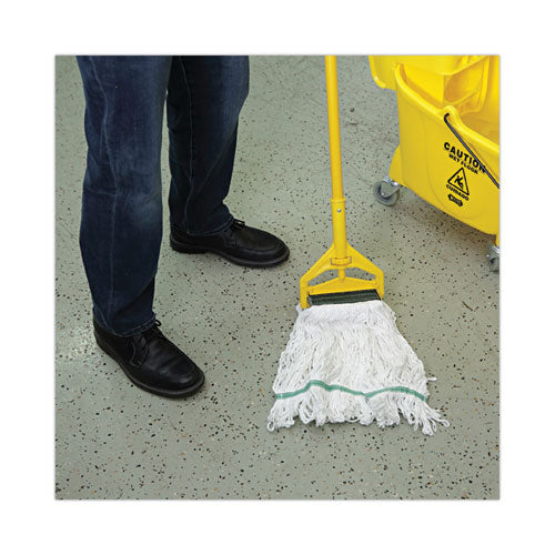 Loop End Rayon Mop Head, Rayon, Medium, 14 Oz, White, Dozen.