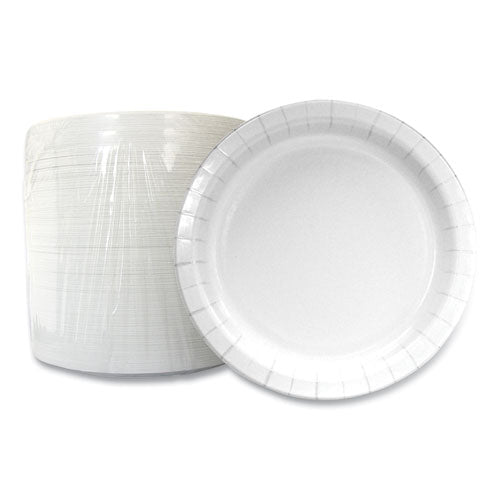 Paper Dinnerware, Plate, 6", White, 1,000/carton.