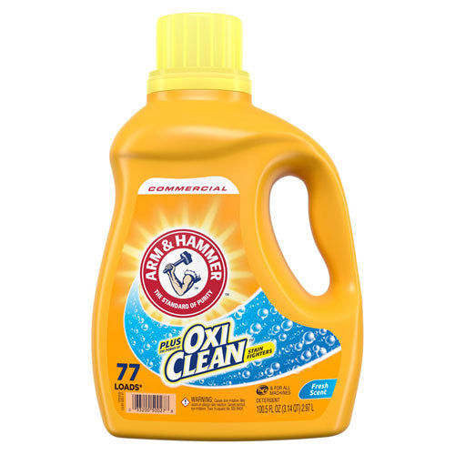 Oxiclean Concentrated Liquid Laundry Detergent, Fresh, 100.5 Oz Bottle, 4/carton