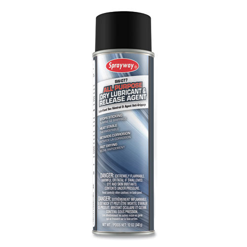 All Purpose Dry Lubricant And Release Agent, 12 Oz, Dozen.