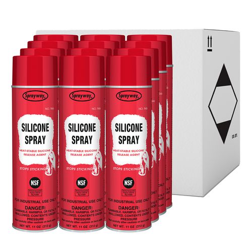Silicone Spray, 11 Oz Aerosol Spray, 12 Cans