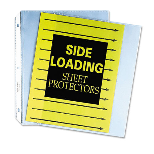 Side Loading Polypropylene Sheet Protectors, Clear, 2", 11 X 8.5, 50/box.