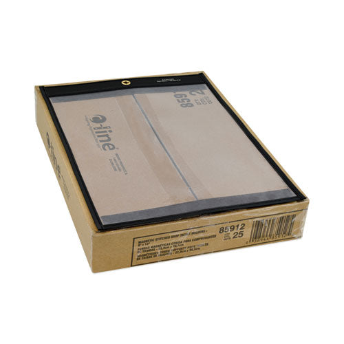 Magnetic Stitched Shop Ticket Holders, Clear, 75", 9 X 12, 25/box.