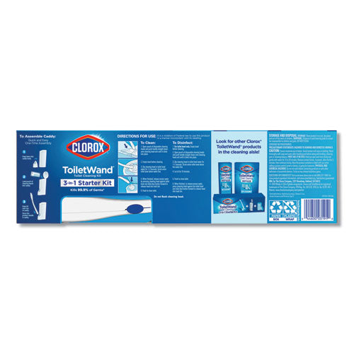 Toiletwand Disposable Toilet Cleaning System: Handle, Caddy And Refills, White, 6/carton.