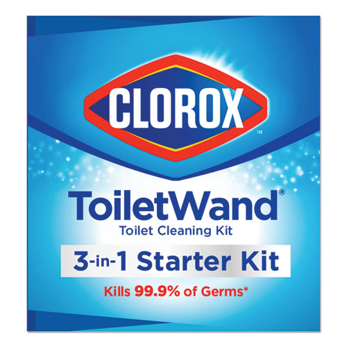 Toiletwand Disposable Toilet Cleaning System: Handle, Caddy And Refills, White, 6/carton.