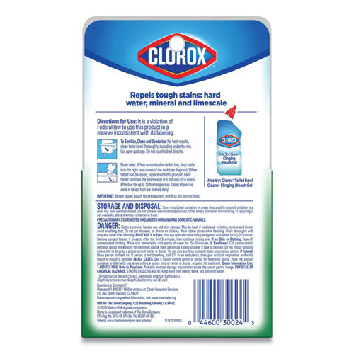 Ultra Clean Toilet Tablets Bleach, 3.5 Oz Tablet, 2/pack, 6 Packs/carton.
