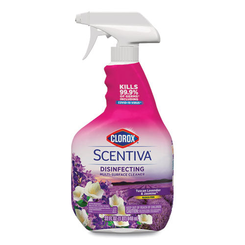 Scentiva Multi Surface Cleaner, Tuscan Lavender And Jasmine, 32 Oz, 9/carton.