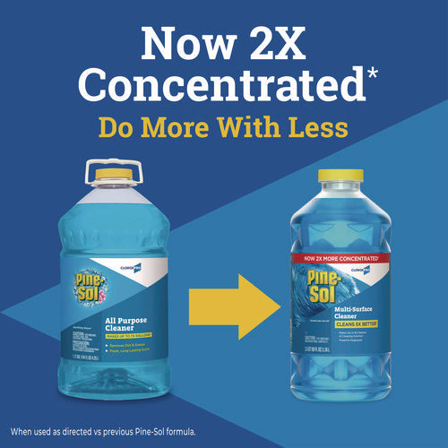 Cloroxpro Multi-surface Cleaner Concentrated, Sparkling Wave Scent, 80 Oz Bottle, 3/carton.