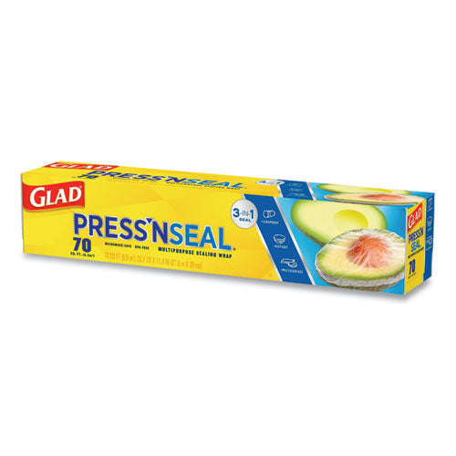 Press'n Seal Food Plastic Wrap, 70 Square Foot Roll, 12 Rolls/carton.